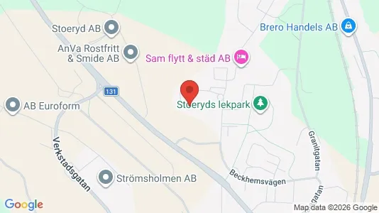 Bostadsrätter till salu i Tranås - kort over placeringen