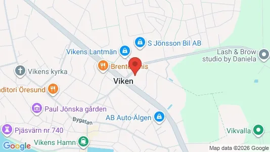 Bostadsrätter till salu i Höganäs - kort over placeringen