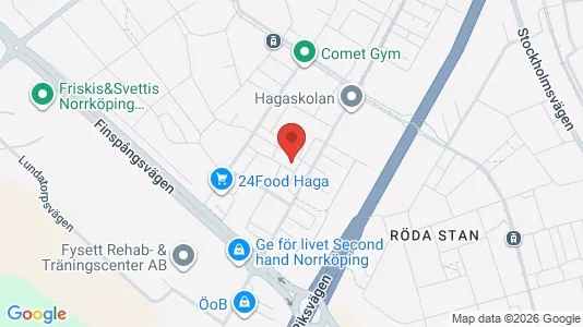 Bostadsrätter till salu i Norrköping - kort over placeringen