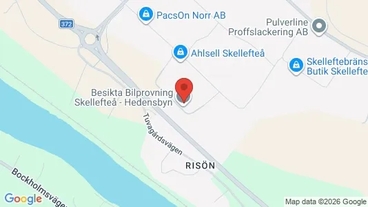 Bostadsrätter till salu i Skellefteå - kort over placeringen