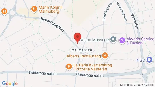 Bostadsrätter till salu i Västerås - kort over placeringen