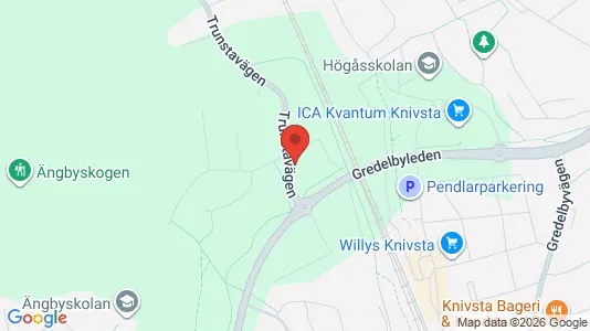 Bostadsrätter till salu i Knivsta - kort over placeringen