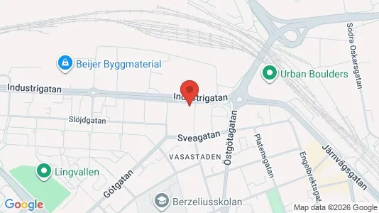 Bostadsrätter till salu i Linköping - kort over placeringen
