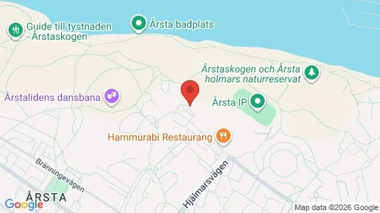 Bostadsrätter till salu i Hammarbyhamnen - kort over placeringen