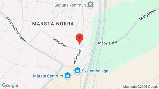 Bostadsrätter till salu i Sigtuna - kort over placeringen