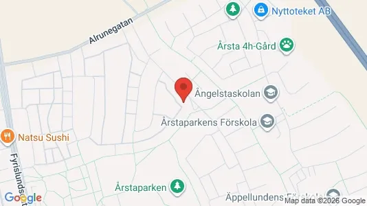 Bostadsrätter till salu i Uppsala - kort over placeringen