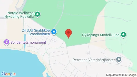 Bostadsrätter till salu i Nyköping - kort over placeringen