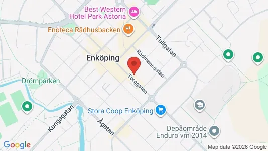 Lägenheter till salu i Enköping - kort over placeringen
