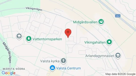 Bostadsrätter till salu i Sigtuna - kort over placeringen