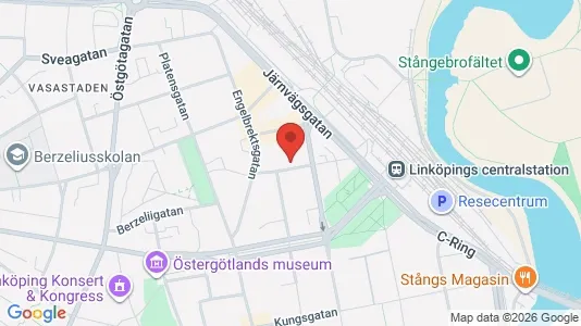 Bostadsrätter till salu i Linköping - kort over placeringen
