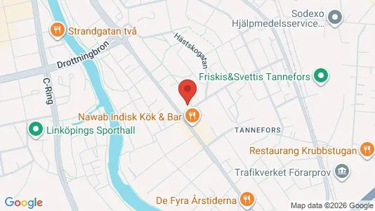 Bostadsrätter till salu i Linköping - kort over placeringen