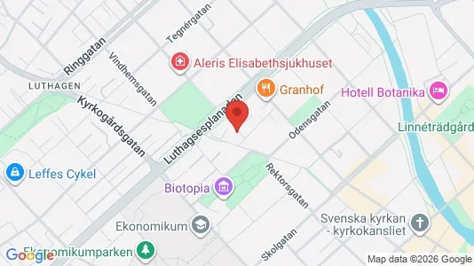 Lägenheter att hyra i Uppsala - kort over placeringen