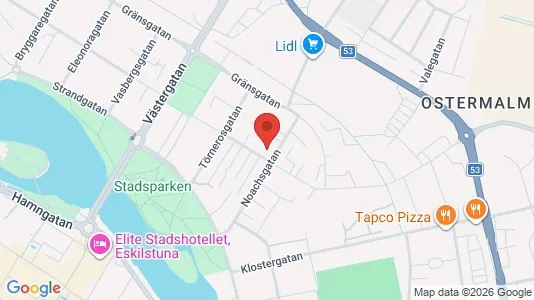Bostadsrätter till salu i Eskilstuna - kort over placeringen