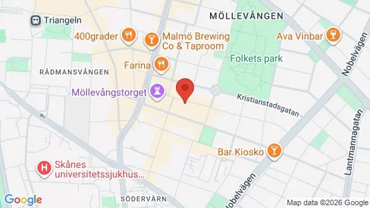Lägenheter till salu i Malmö Centrum - kort over placeringen