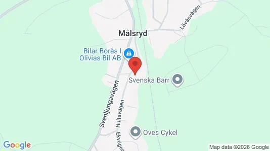 Lägenheter till salu i Borås - kort over placeringen
