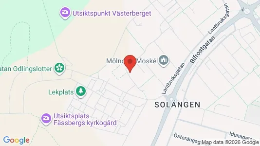 Lägenheter till salu i Mölndal - kort over placeringen