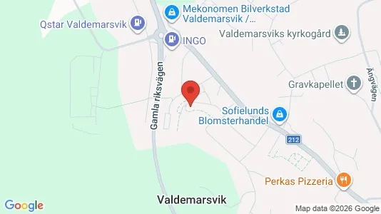 Lägenheter att hyra i Valdemarsvik - kort over placeringen