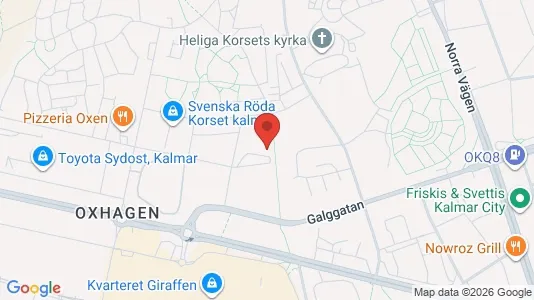 Lägenheter till salu i Kalmar - kort over placeringen