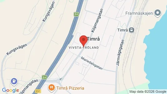 Lägenheter att hyra i Timrå - kort over placeringen