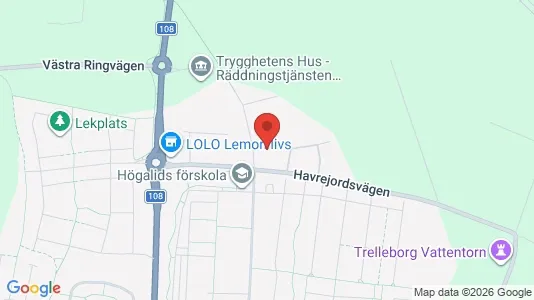 Lägenheter till salu i Trelleborg - kort over placeringen