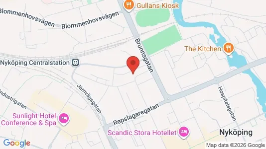 Lägenheter till salu i Nyköping - kort over placeringen