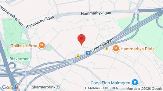 Lägenheter till salu i Söderort - kort over placeringen