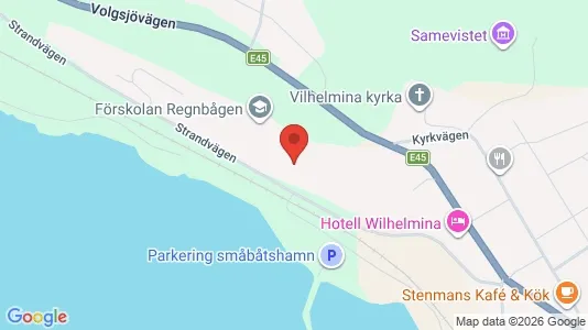 Lägenheter att hyra i Vilhelmina - kort over placeringen