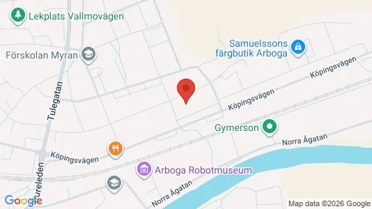 Bostadsrätter till salu i Arboga - kort over placeringen