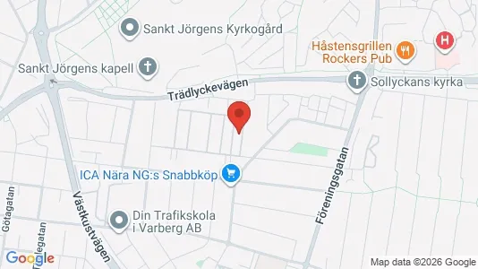 Lägenheter till salu i Varberg - kort over placeringen