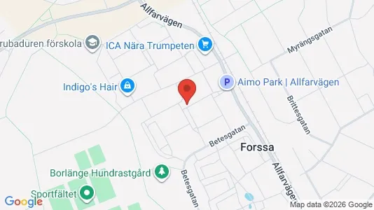 Lägenheter till salu i Borlänge - kort over placeringen