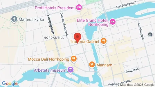 Lägenheter till salu i Norrköping - kort over placeringen