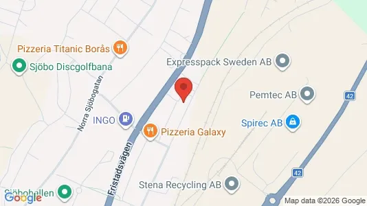 Lägenheter till salu i Borås - kort over placeringen