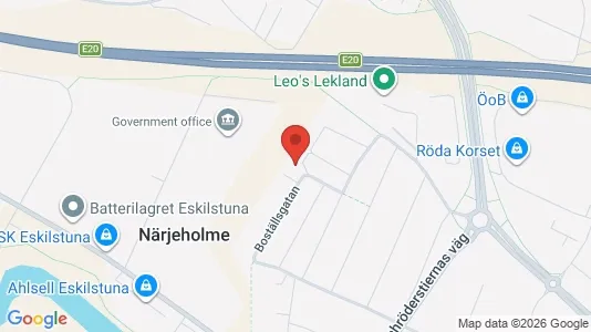 Lägenheter att hyra i Eskilstuna - kort over placeringen