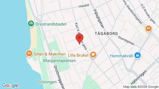 Bostadsrätter till salu i Helsingborg - kort over placeringen