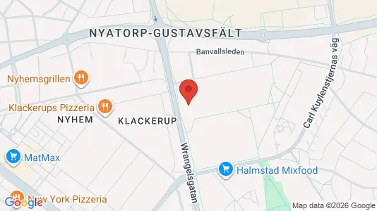 Lägenheter till salu i Halmstad - kort over placeringen