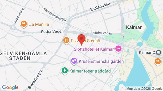 Lägenheter till salu i Kalmar - kort over placeringen