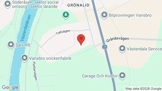 Bostadsrätter till salu i Vansbro - kort over placeringen
