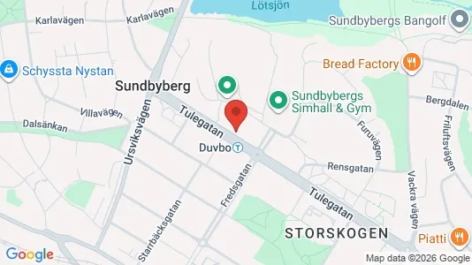 Lägenheter till salu i Sundbyberg - kort over placeringen