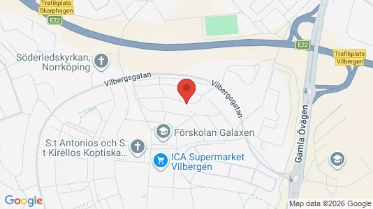 Lägenheter att hyra i Norrköping - kort over placeringen
