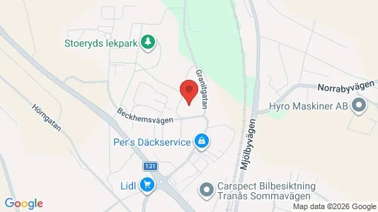 Lägenheter att hyra i Tranås - Bild från Google Street View