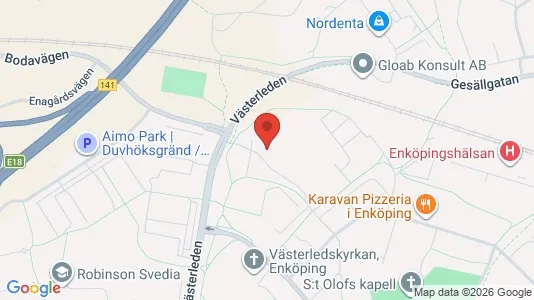 Lägenheter att hyra i Enköping - kort over placeringen