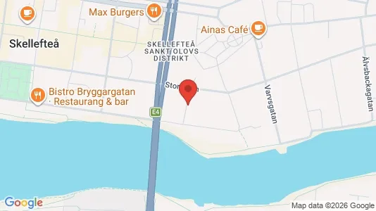 Lägenheter att hyra i Skellefteå - kort over placeringen