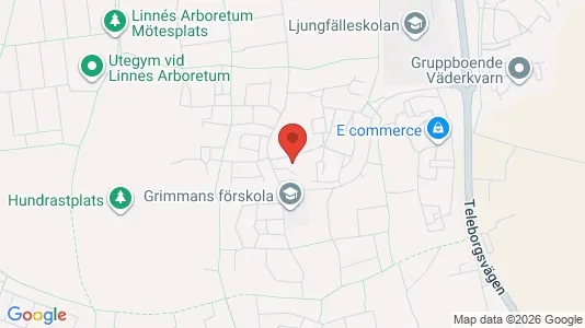 Lägenheter att hyra i Växjö - kort over placeringen