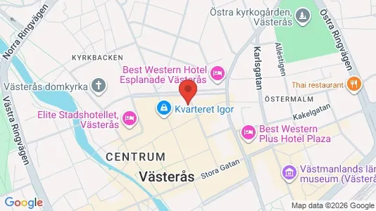 Lägenheter till salu i Västerås - kort over placeringen