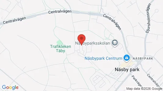 Lägenheter till salu i Täby - kort over placeringen