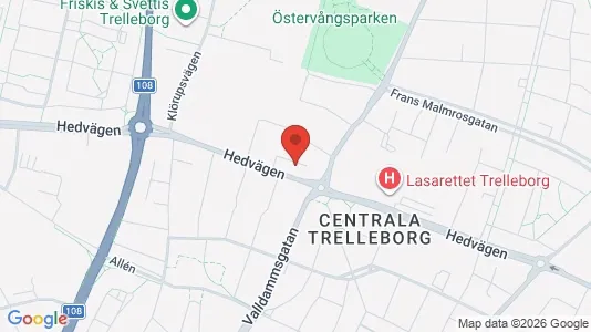 Lägenheter till salu i Trelleborg - kort over placeringen