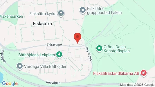 Bostadsrätter till salu i Nacka - kort over placeringen