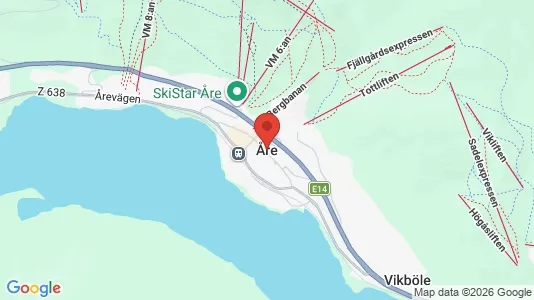 Hus till salu i Åre - kort over placeringen