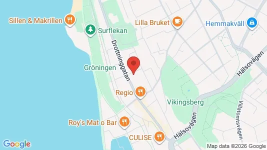 Lägenheter till salu i Helsingborg - kort over placeringen