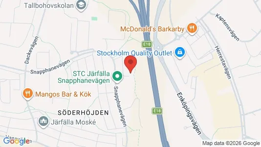 Bostadsrätter till salu i Järfälla - kort over placeringen